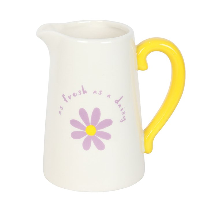 Fresh as a Daisy Ceramic Flower Jug, image 4 of 5