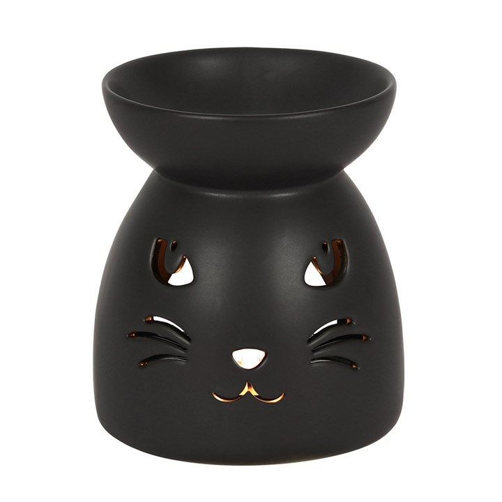 Black Cat Cut Out Oil Burner and Wax Warmer, image 1 of 4