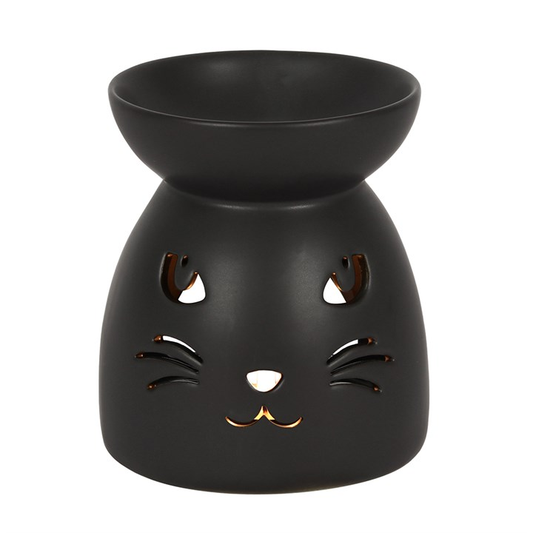 Black Cat Cut Out Oil Burner and Wax Warmer, image 1 of 4