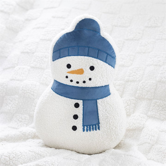 Snowman Shaped Boucle Cushion, image 1 of 6