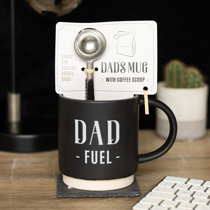 Dad Fuel Mug and Coffee Scoop Clip, image 1 of 6