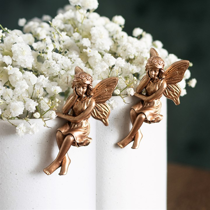 Set of 2 Fairy Pot Hanger Ornaments, image 1 of 5