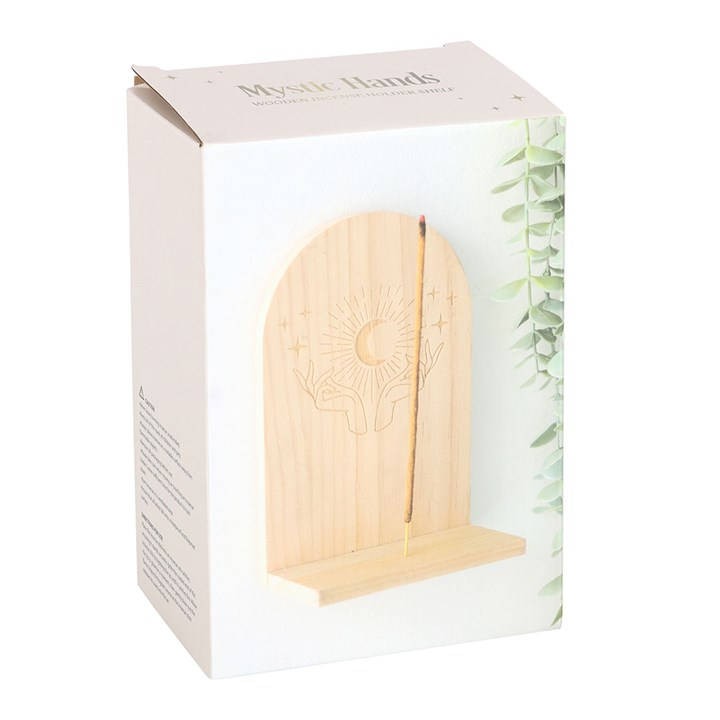 Natural Mystical Hands Incense Holder Shelf, image 6 of 6