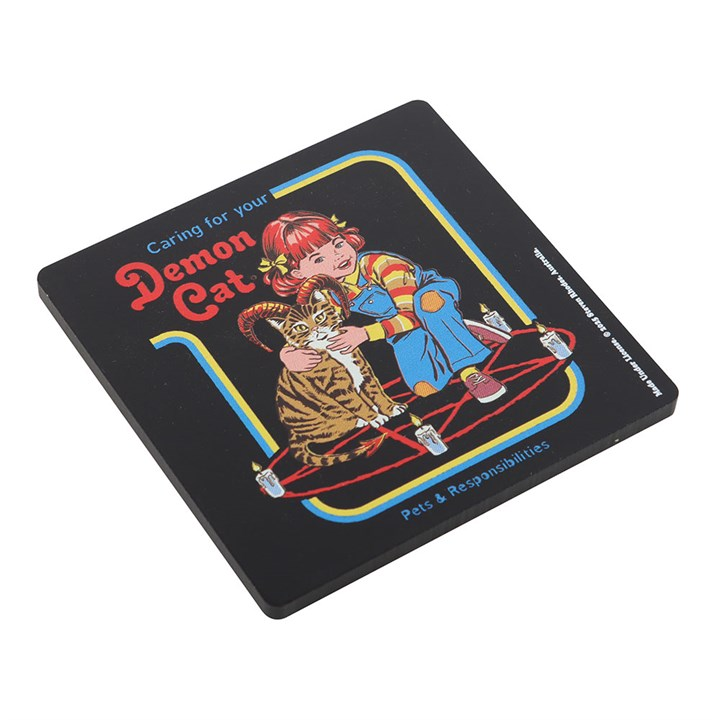 Demon Cat Coaster by Steven Rhodes, image 3 of 5