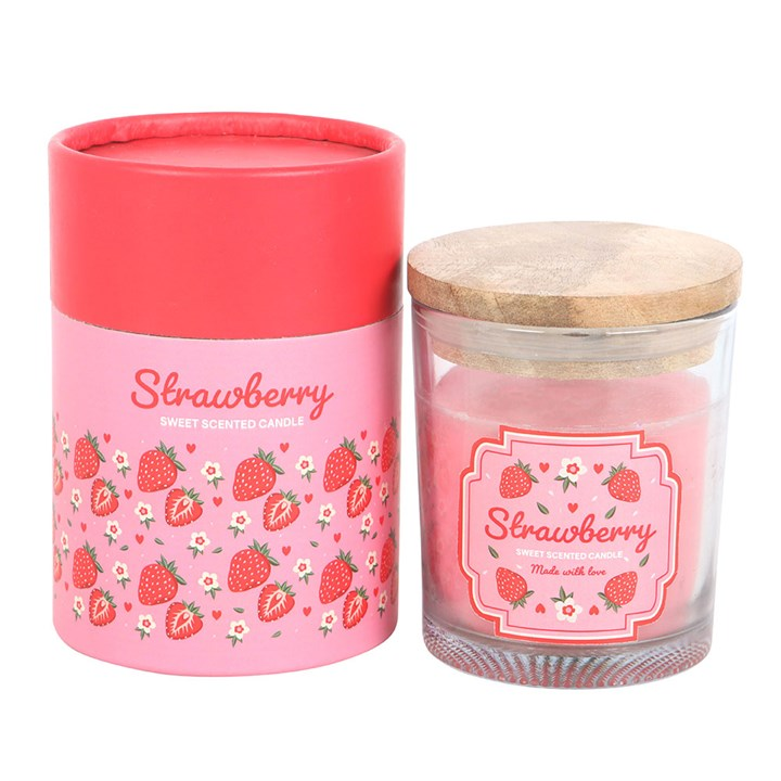Strawberry Scented Candle, image 2 of 5