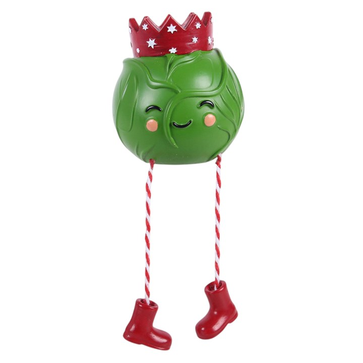 Brussles Sprout Shelf Sitter Ornament, image 3 of 5