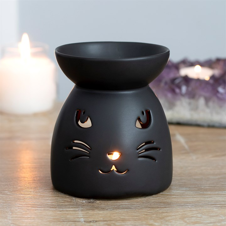 Black Cat Cut Out Oil Burner and Wax Warmer, image 4 of 4
