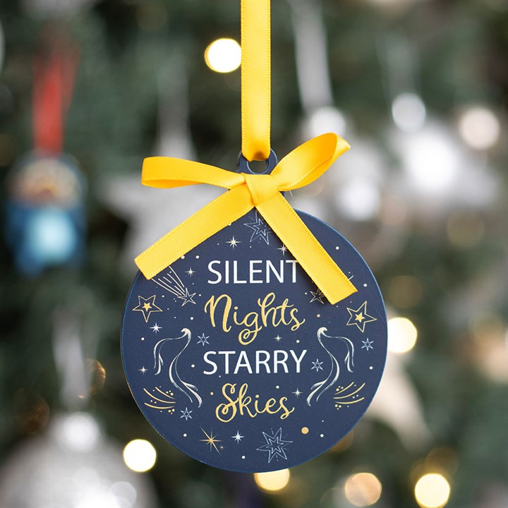 Silent Nights Starry Skies Bauble, image 1 of 4