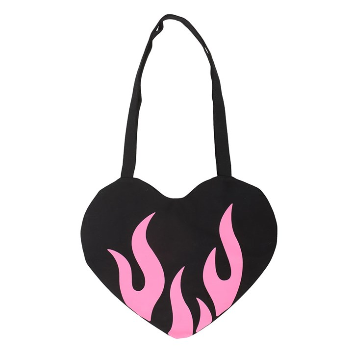 Burning Heart Satin Tote Bag, image 2 of 5
