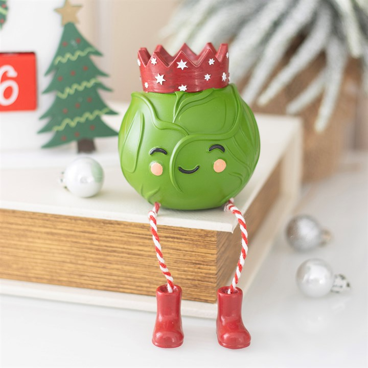 Brussles Sprout Shelf Sitter Ornament, image 2 of 5