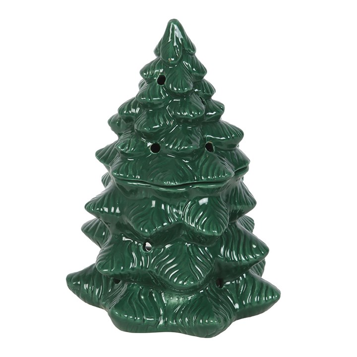 Green Fir Tree Oil Burner and Wax Warmer, image 2 of 6