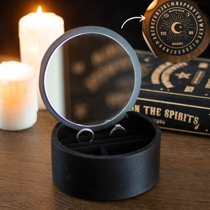 Black Talking Board Jewellery Box, image 1 of 6