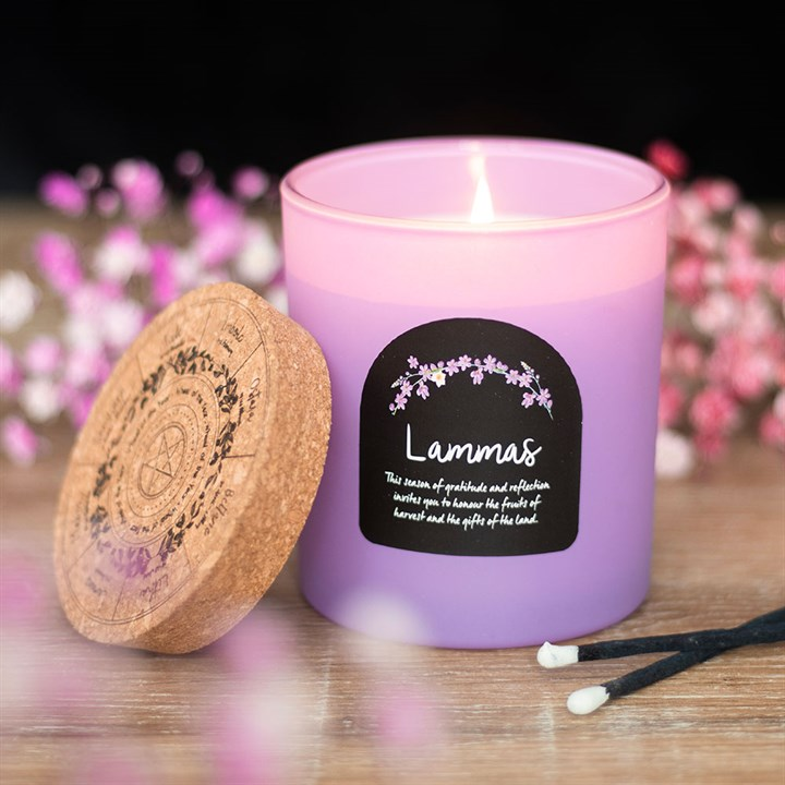 Lammas Cinnamon and Orange Wheel of the Year Candle, image 1 of 5