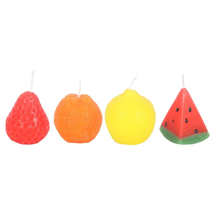 Set of 4 Fruit Shaped Candles, image 2 of 3