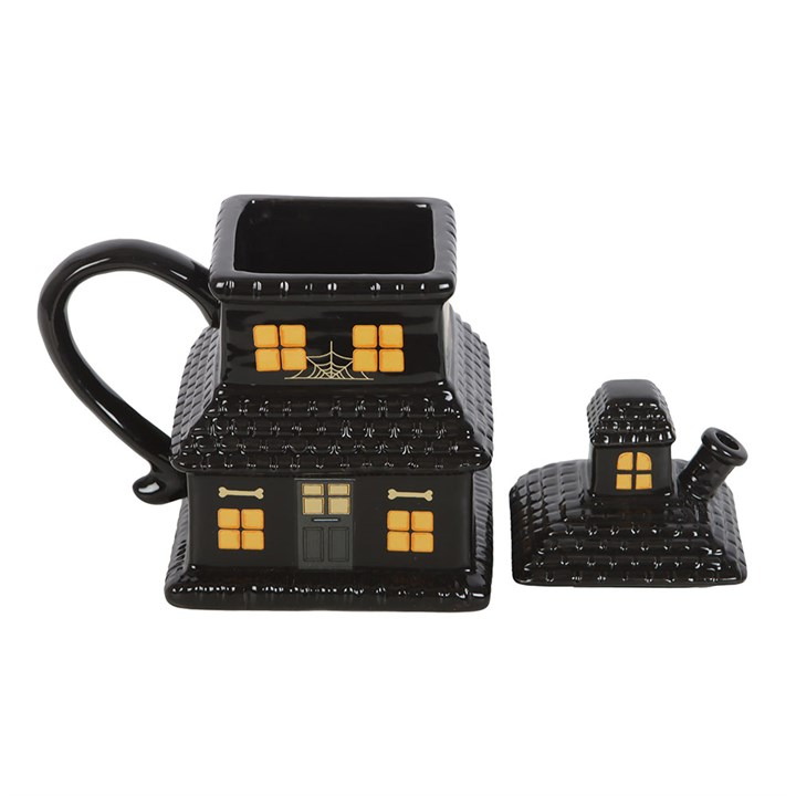 Black Haunted House Mug, image 3 of 5