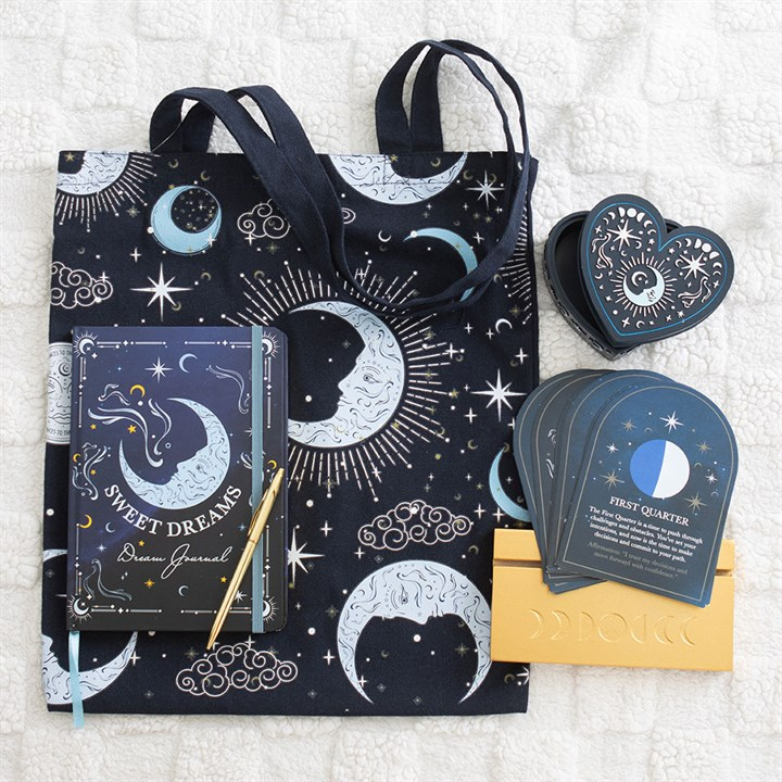 Set of 8 Moon Phase Cards with Wooden Stand, image 5 of 5