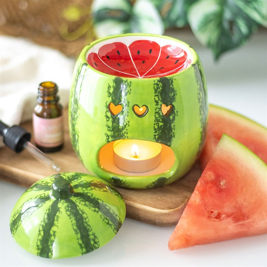 Watermelon Oil Burner and Wax Warmer, image 1 of 6