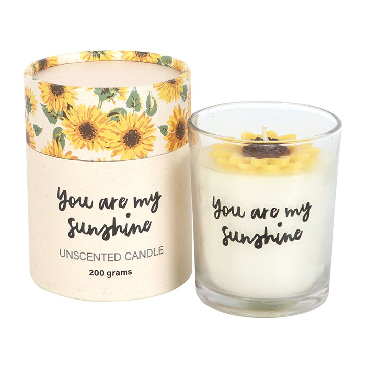 You Are My Sunshine Candle with 3D Sunflower, image 3 of 6