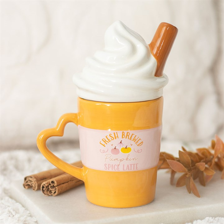 Fresh Brewed Pumpkin Spice Latte Lidded Mug, image 2 of 7