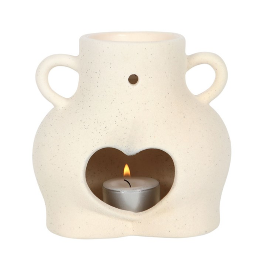 Cream Speckle Bum Oil Burner, image 1 of 6