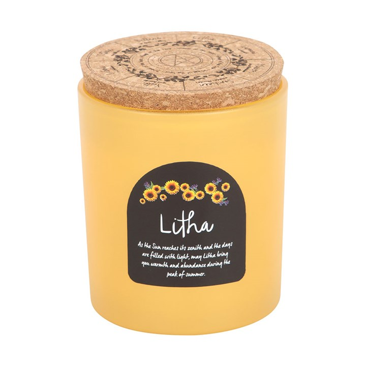 Litha Wildflower Wheel of the Year Candle, image 2 of 5