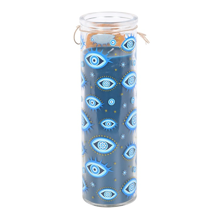 All Seeing Eye Print White Rose Tube Candle, image 3 of 5
