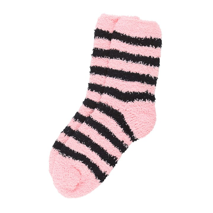 Pink and Black Striped Socks in Coffin Gift Box, image 3 of 4