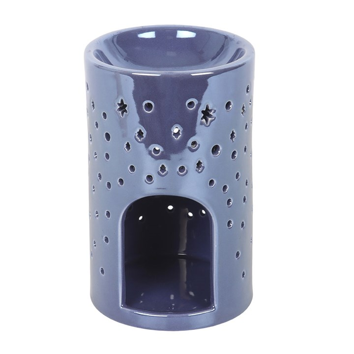 Iridescent Purple Moon Pillar Oil Burner, image 5 of 7