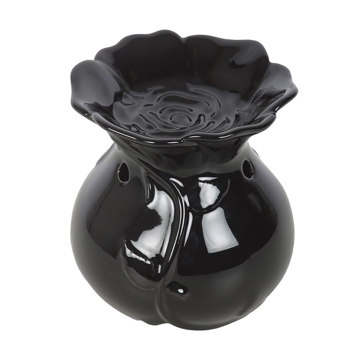 Black Rose Oil Burner, image 2 of 4