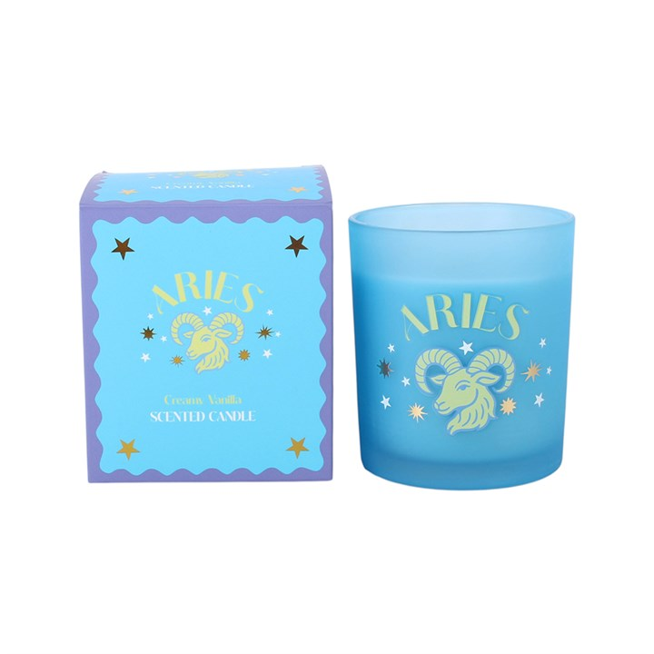 Zodiac Zest Aries Creamy Vanilla Candle, image 3 of 5
