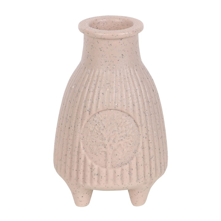 Greige Ribbed Palo Santo Burner, image 2 of 6