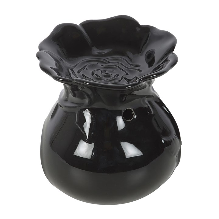 Black Rose Oil Burner, image 3 of 4