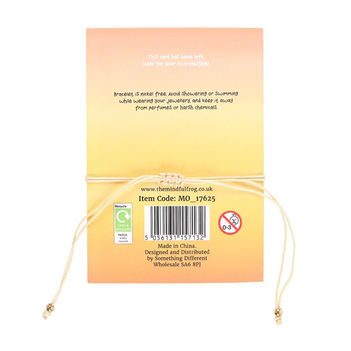 Be Brave Yellow Jade Crystal Moon Bracelet, image 5 of 6
