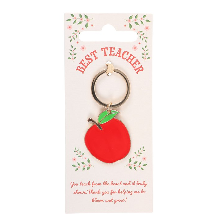 Best Teacher Apple Keyring, image 2 of 5