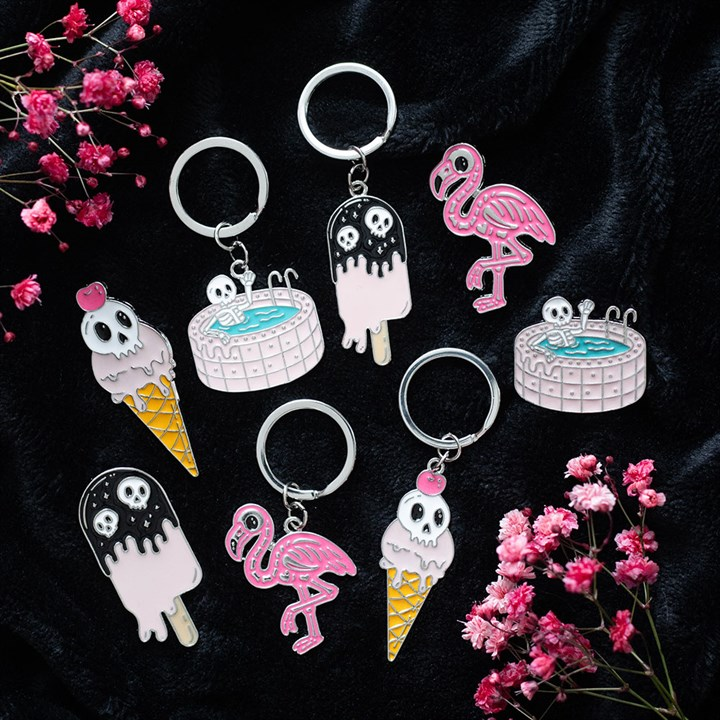 Ice Scream Cone Keyring, image 5 of 5