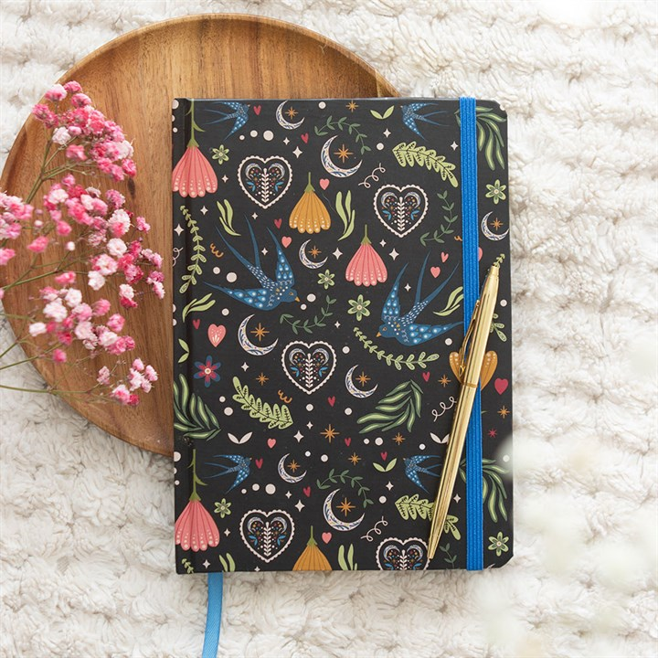 Midnight Bloom Print A5 Notebook, image 2 of 7