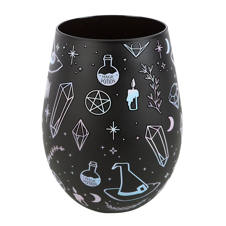 Crystal Witch Print Stemless Glass, image 2 of 5