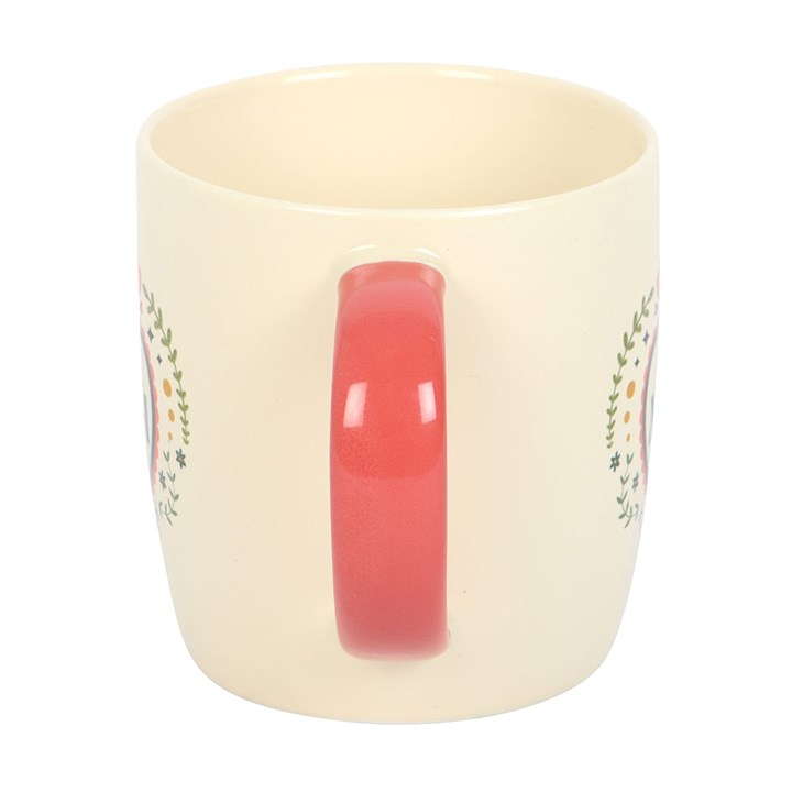 Mum Folk Heart Mug, image 3 of 5