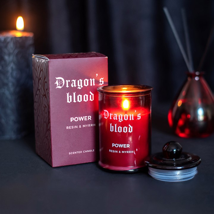Dragon's Blood Resin & Myrrh Candle, image 1 of 4