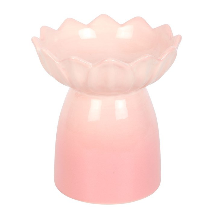 Pink Water Lily Oil Burner and Wax Warmer, image 4 of 5