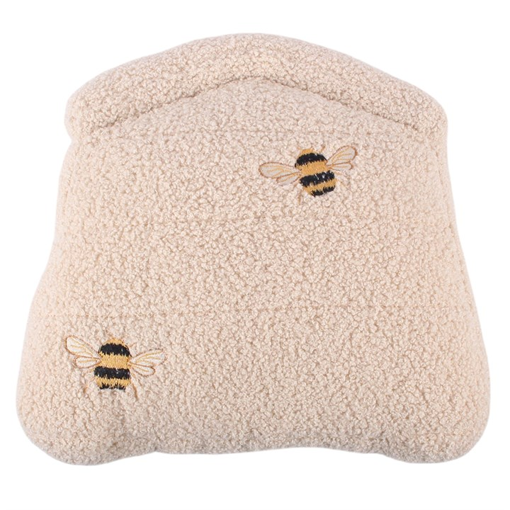 White Beehive Boucle Cushion, image 3 of 5