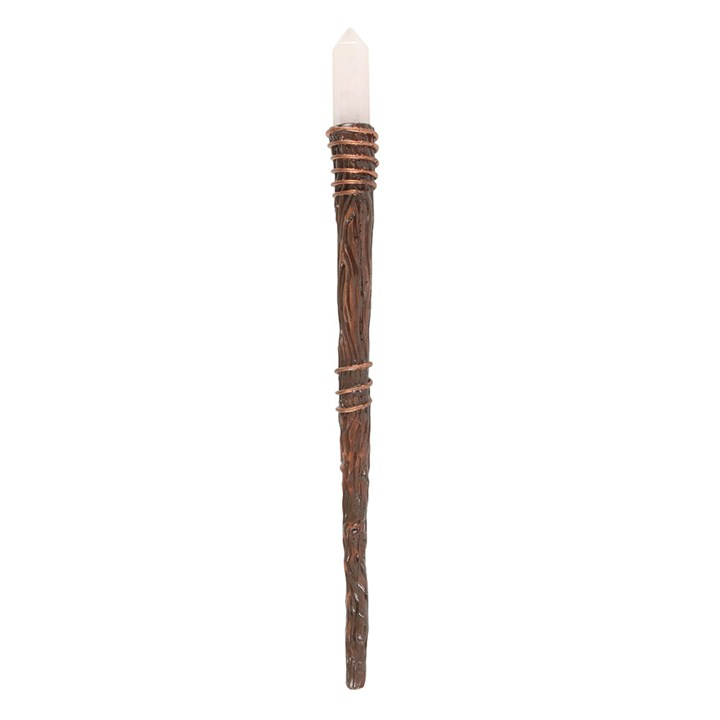 Thin Energy Clearing Aura Quartz Crystal Wand, image 2 of 4