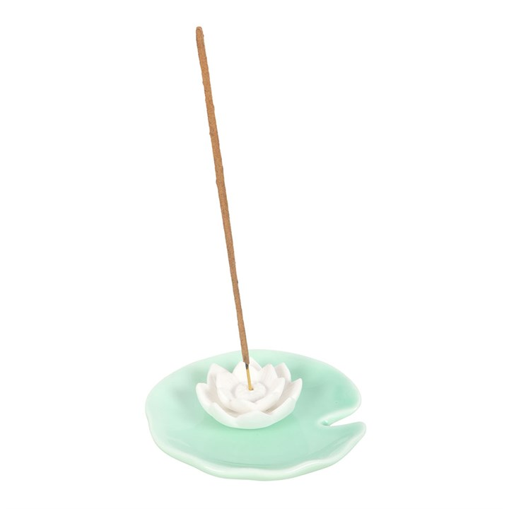 Lotus Flower Incense Stick Holder and Trinket Dish, image 3 of 6