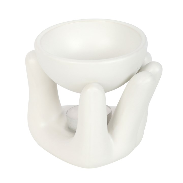 White Hand Ceramic Oil Burner, image 3 of 5