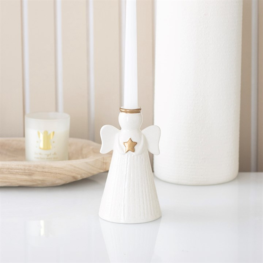 Star Angel Taper Candle Holder, image 1 of 6