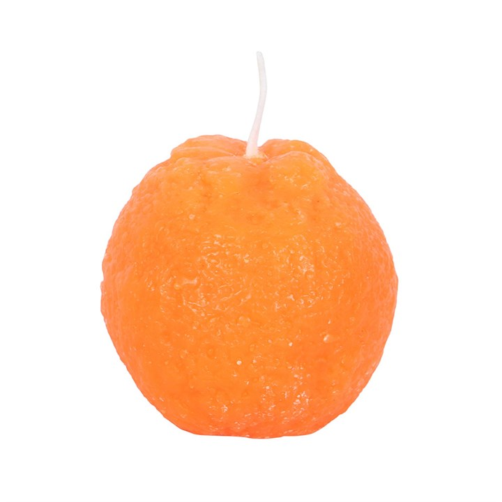Set of 3 Orange Shaped Candles, image 3 of 4