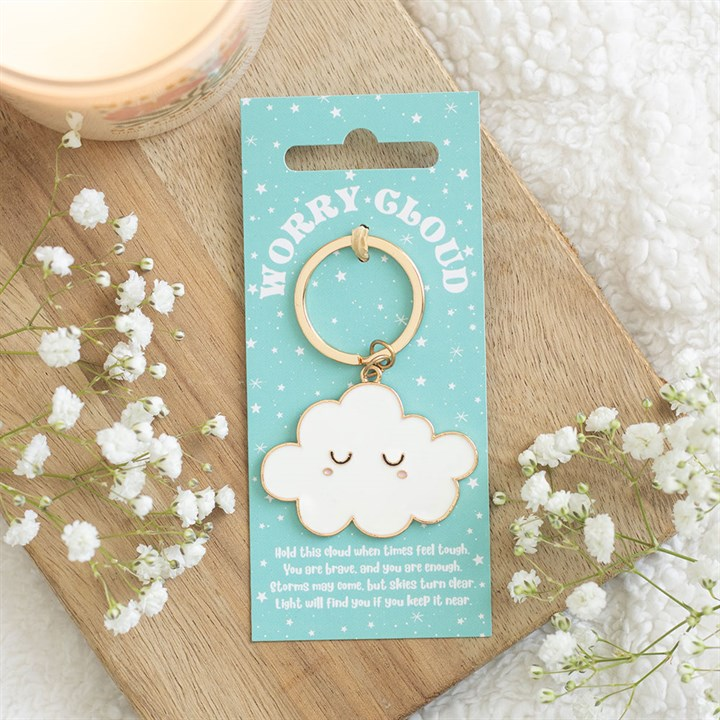 Worry Cloud Keyring, image 2 of 6