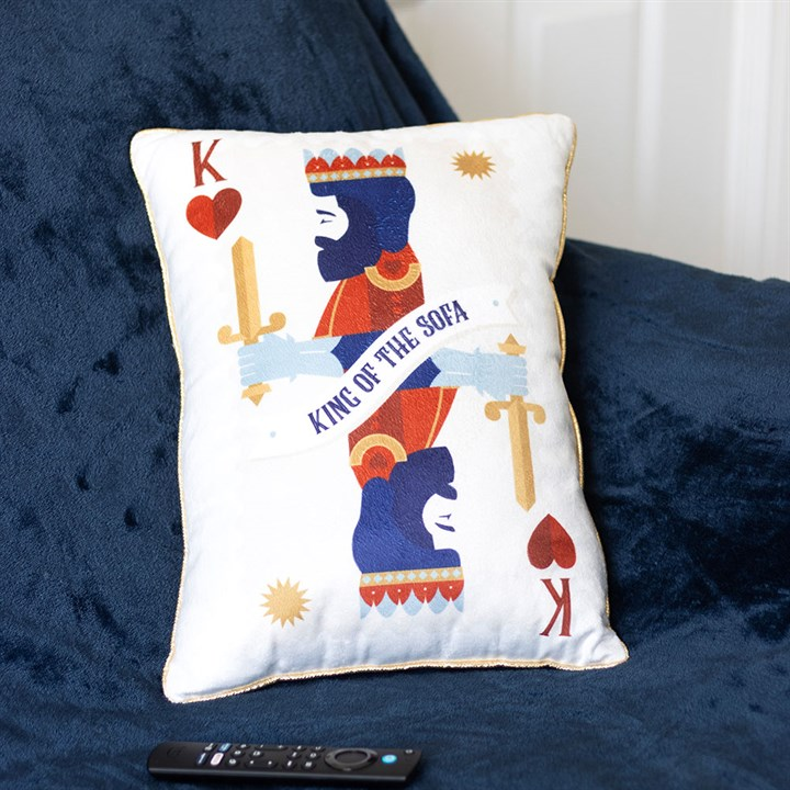King of the Sofa Playing Card Cushion, image 1 of 4