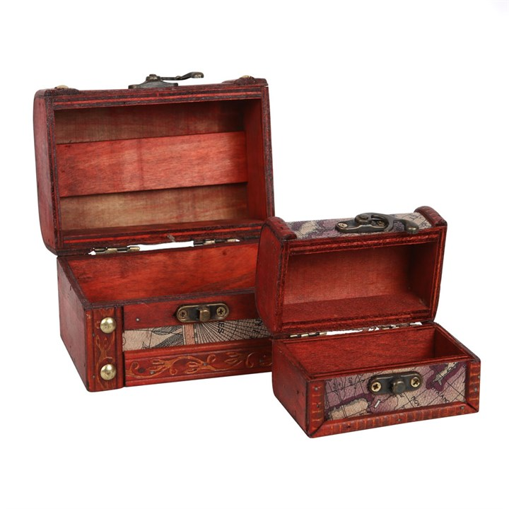 Set of 2 Map Chests, image 2 of 3