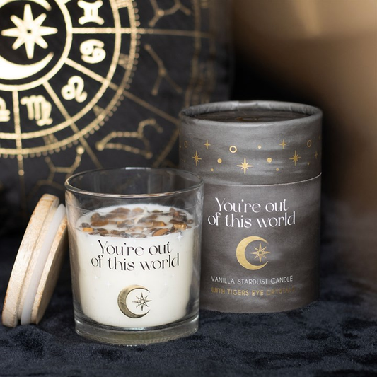 Vanilla Stardust Crystal Chip Candle, image 1 of 6